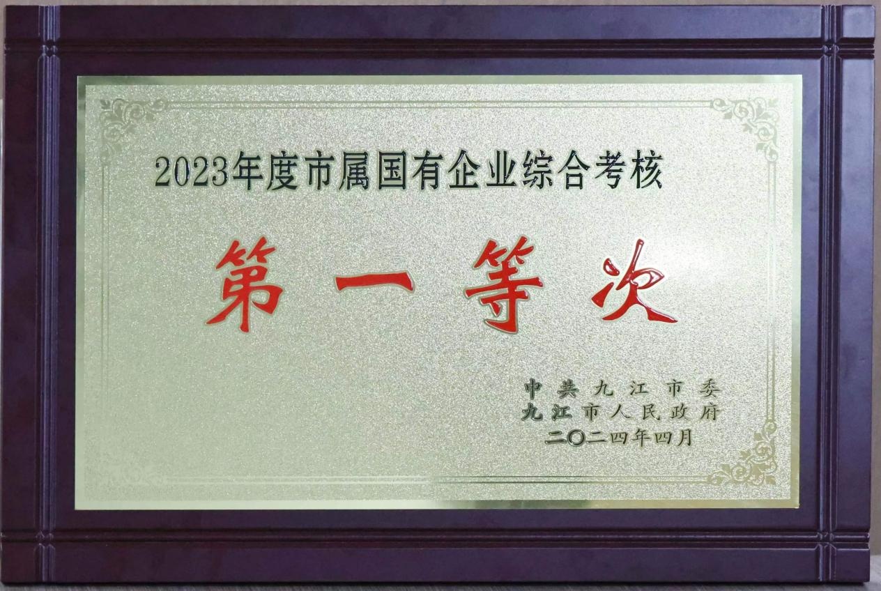 喜報！市國控集團榮獲2023年度全市市屬企業綜合考核第一等次